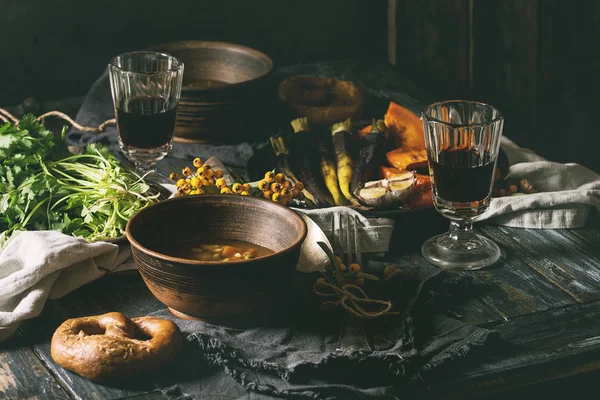 Tablo çorba kase ile ayarlama