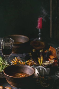 Tablo çorba kase ile ayarlama