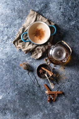 Masala chai malzemelerle