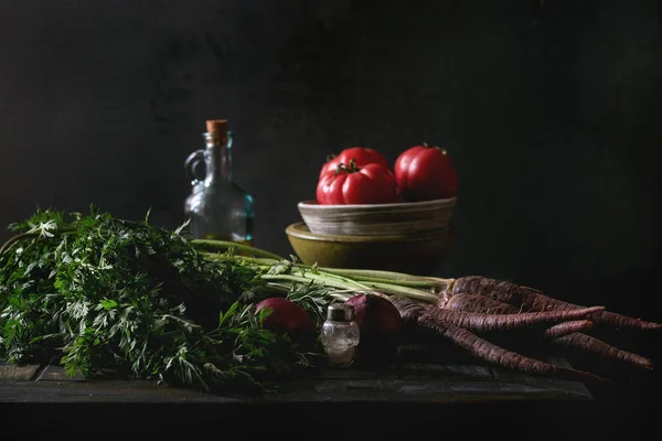 Csendélet zöldségekkel — Stock Fotó