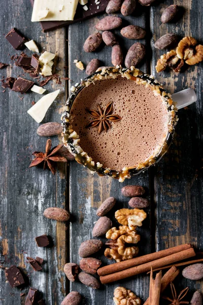 Mug of hot chocolate — Stock Photo, Image