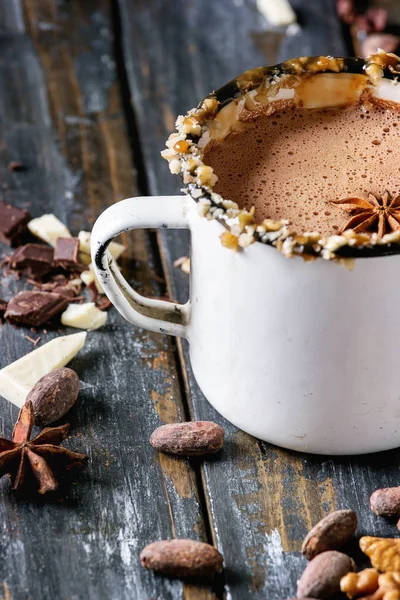 Mug of hot chocolate — Stock Photo, Image