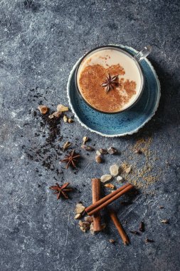 Masala chai malzemelerle