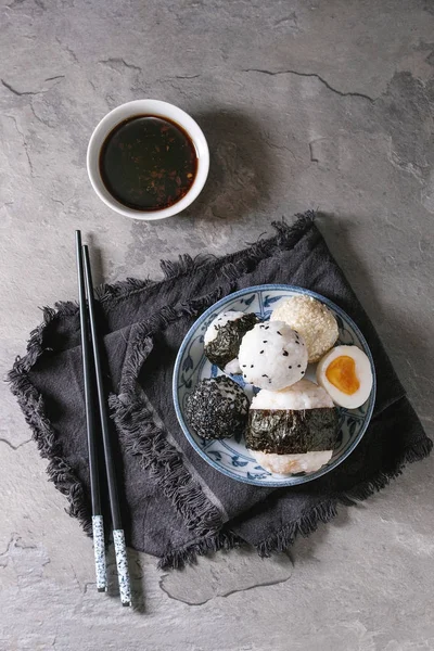 Rýžové kuličky a vajíčka — Stock fotografie