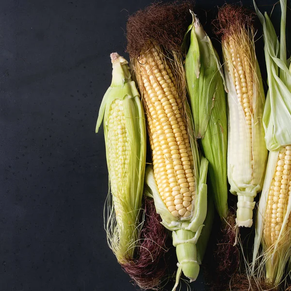 Mazorca de maíz cruda joven — Foto de Stock