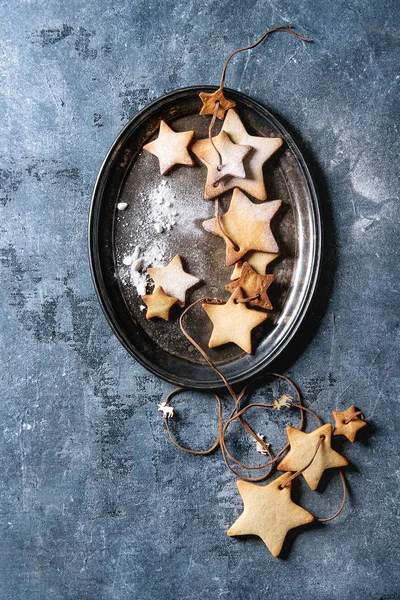 Weihnachtsstern Form Zucker Plätzchen — Stockfoto