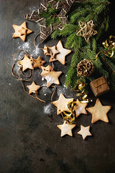 Weihnachtsstern Form Zucker Plätzchen — Stockfoto