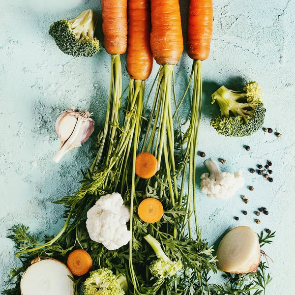 Gemüse zum Kochen von Suppe — Stockfoto