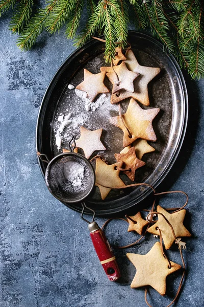 Weihnachtsstern Form Zucker Plätzchen — Stockfoto