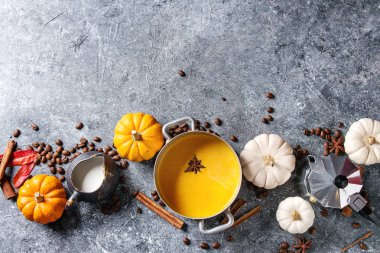 Sütlü balkabağı için malzemeler