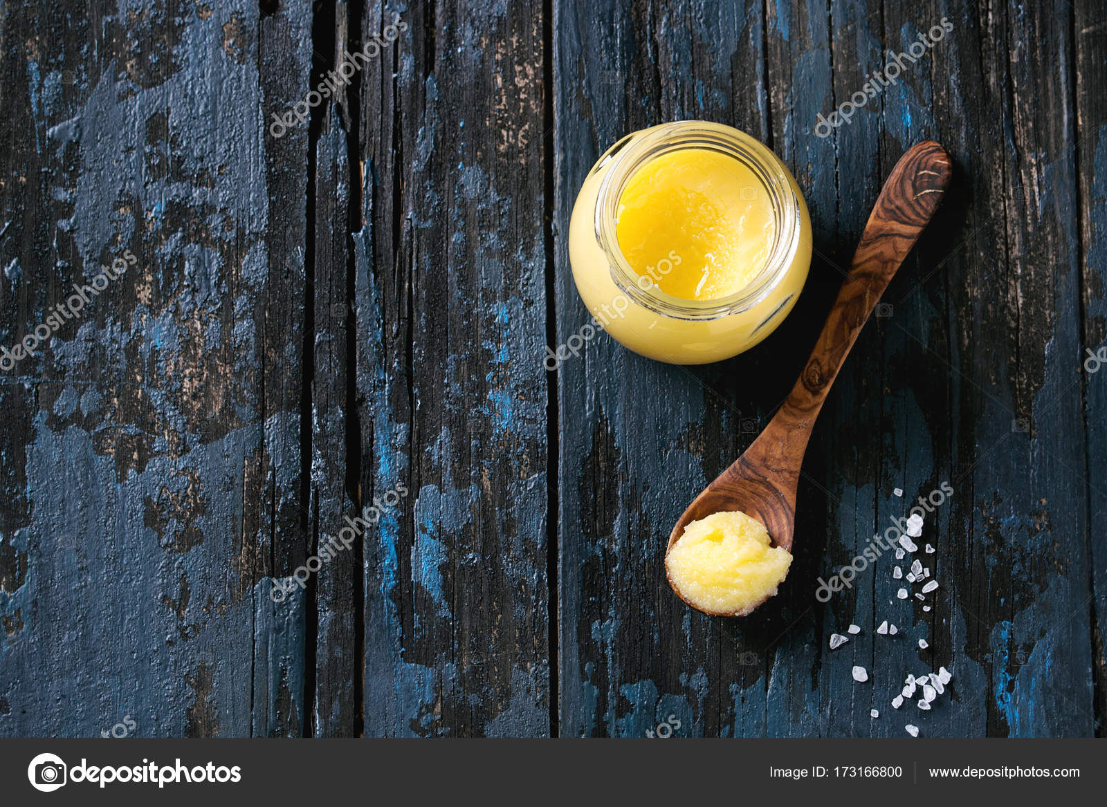 Glass of ghee butter Stock Photo by ©NatashaBreen 173166800