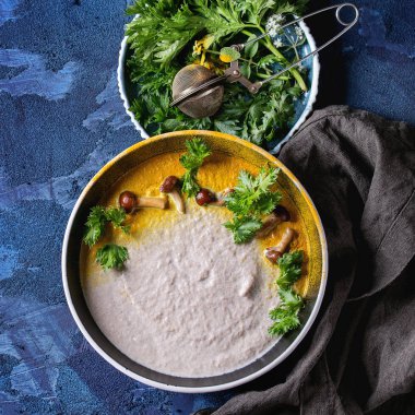 Mantar kremalı çorba.