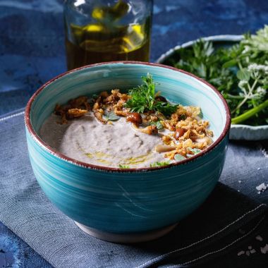 Mantar kremalı çorba.