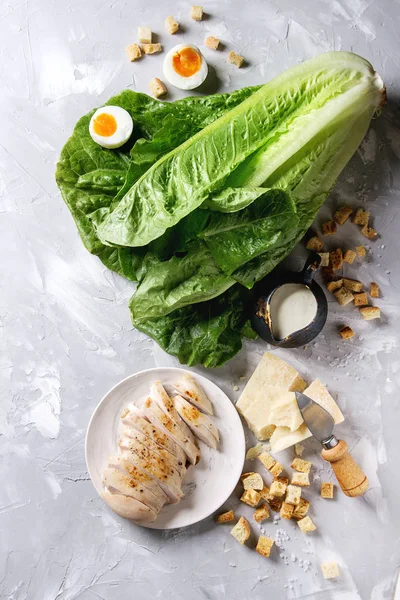 Інгредієнти для салат "Цезар" — стокове фото
