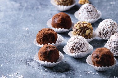 El yapımı çikolata truffles