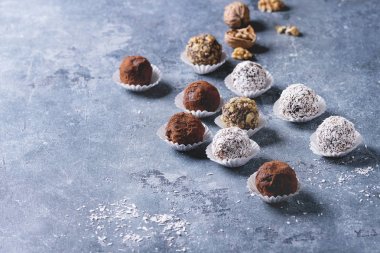 El yapımı çikolata truffles