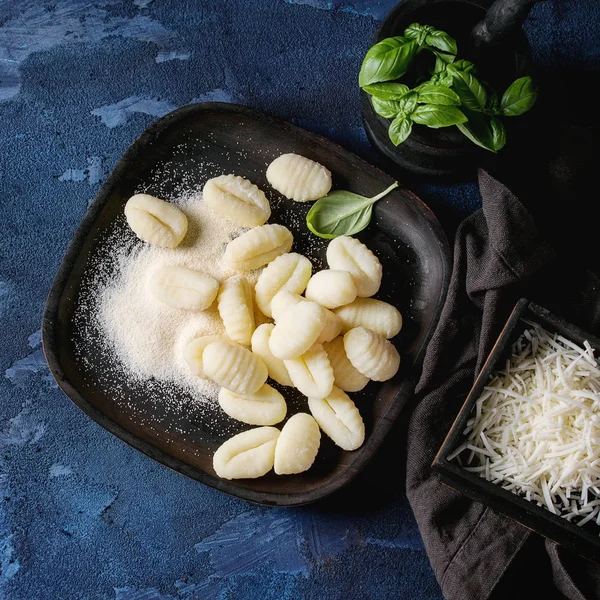 Raw uncooked potato gnocchi — Stock Photo, Image