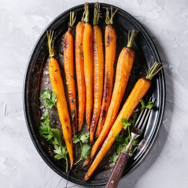 Kavrulmuş genç havuç