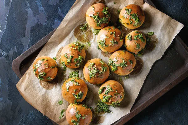 Homemade garlic buns — Stock Photo, Image