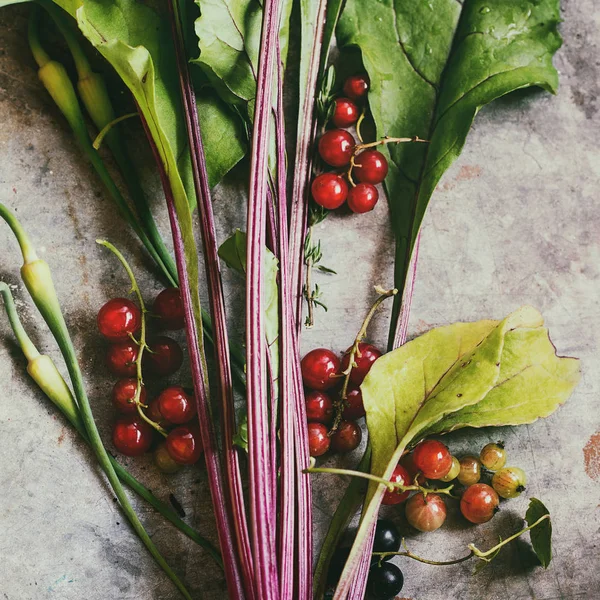 Variety of young vegetables — Stock Photo, Image