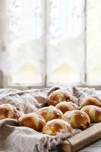 Heiße Crossbrötchen — Stockfoto