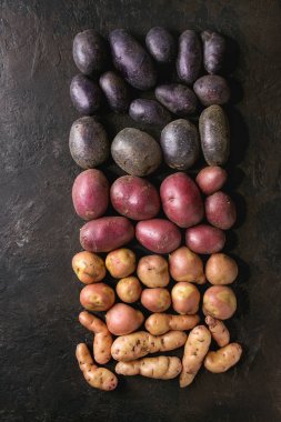 Çiğ patates çeşitli