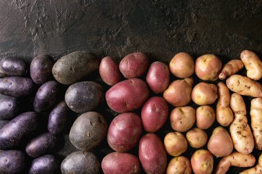 Çiğ patates çeşitli