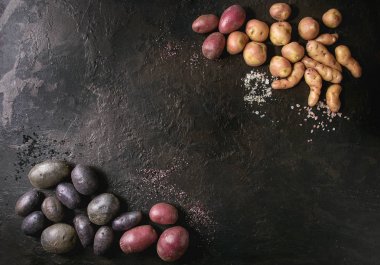 Çiğ patates çeşitli
