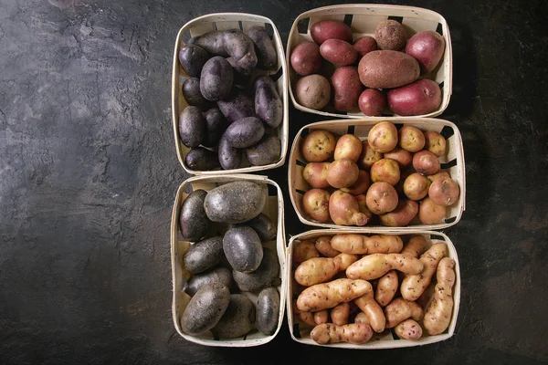 Variedad de patatas crudas — Foto de Stock