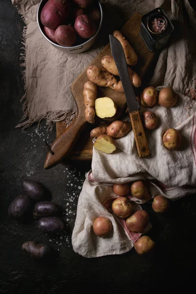 Variedad de patatas crudas — Foto de Stock