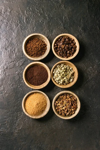 Variedad de granos de café — Foto de Stock