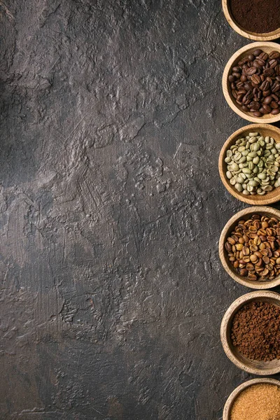 Variety of coffee beans — Stock Photo, Image