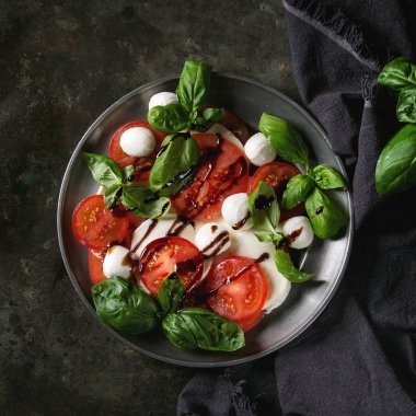 Italian caprese salad clipart