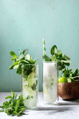 İki mojito kokteyller