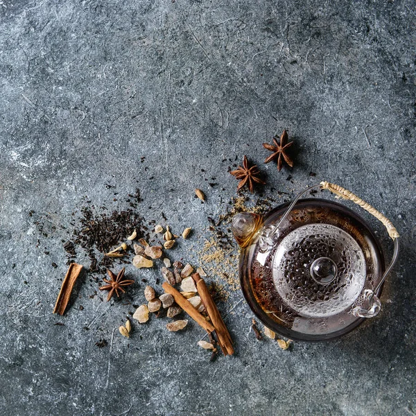 Especiarias e chá — Fotografia de Stock