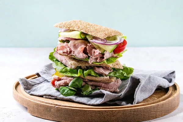 Velký hovězí sendvič — Stock fotografie