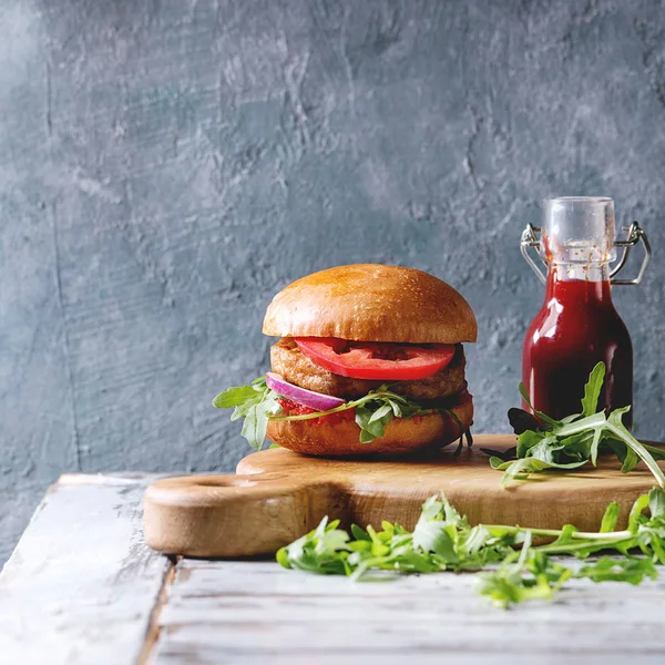 Κρέας σπιτικά burger — Φωτογραφία Αρχείου