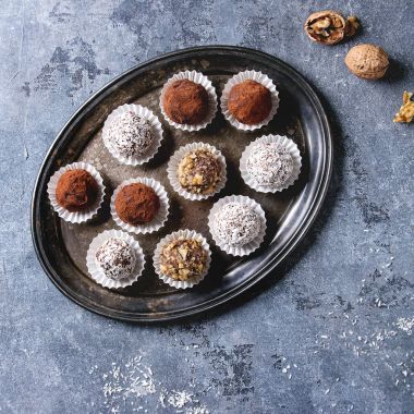 El yapımı çikolata truffles