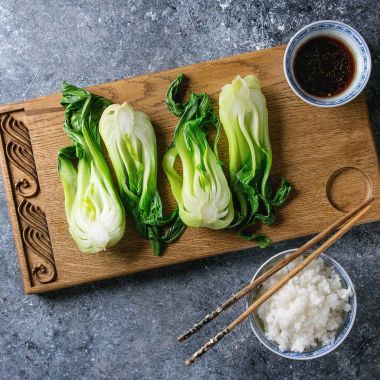 Bok choy pirinç