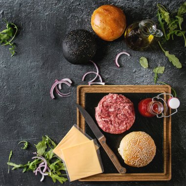 burger için malzemeler