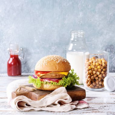 Ev yapımı et burger