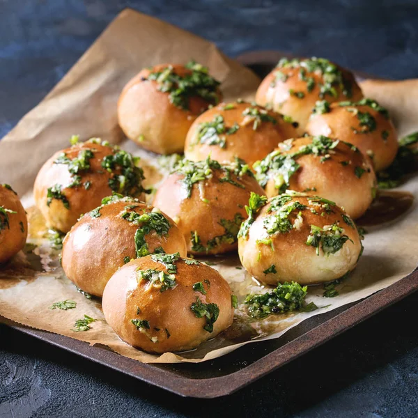 Homemade garlic buns — Stock Photo, Image