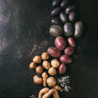 Çiğ patates çeşitli
