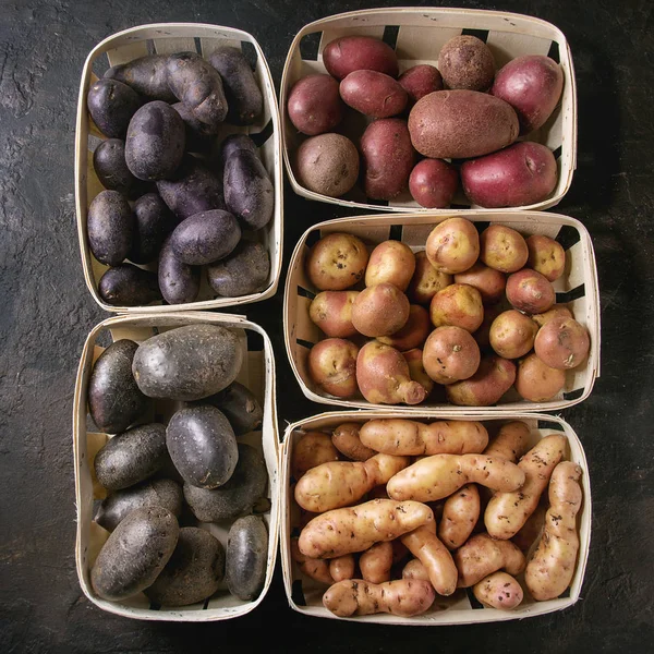 Variedad de patatas crudas — Foto de Stock