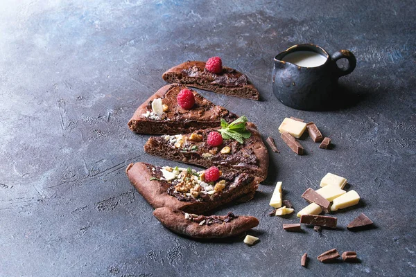 Pizza au chocolat Dessert — Photo