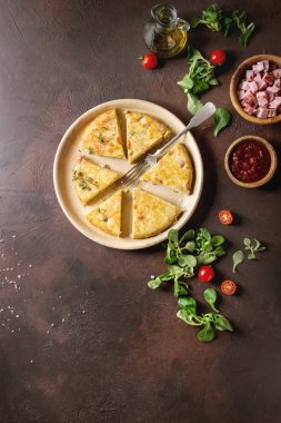 Patates tortilla pastırma ile