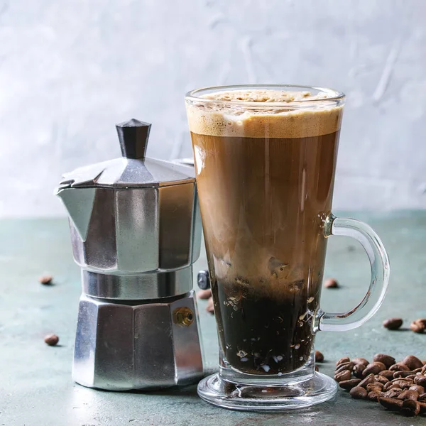 Espresso café à l'eau pétillante — Photo