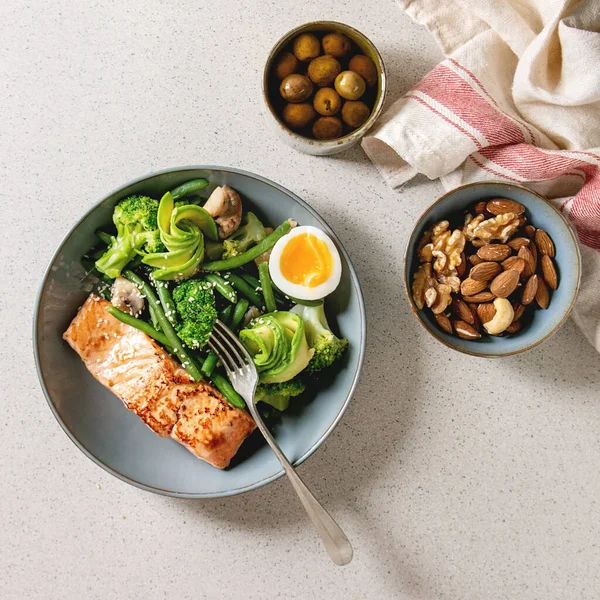 Cena dietética cetogénica — Foto de Stock