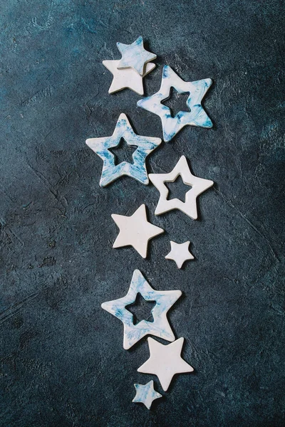 Christmas ceramic stars — Stock Photo, Image