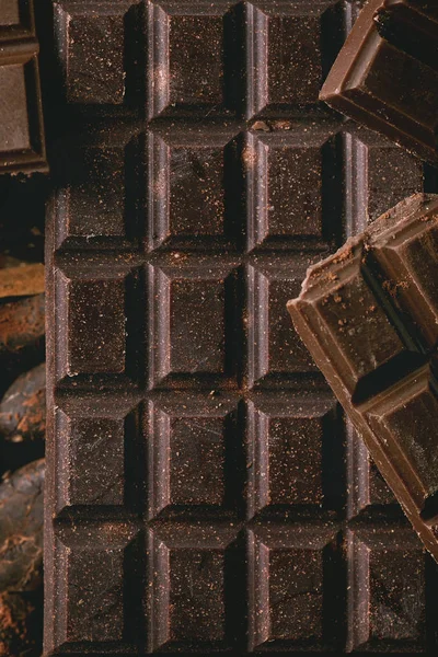 Chocolat noir au cacao — Photo